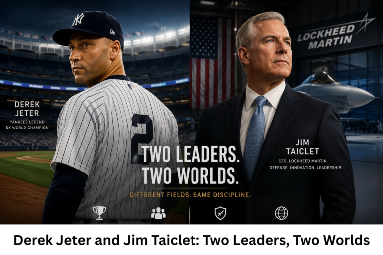 Derek Jeter and Jim Taiclet: Two Leaders, Two Worlds Derek Jeter and Jim Taiclet: Two Leaders, Two Worlds
