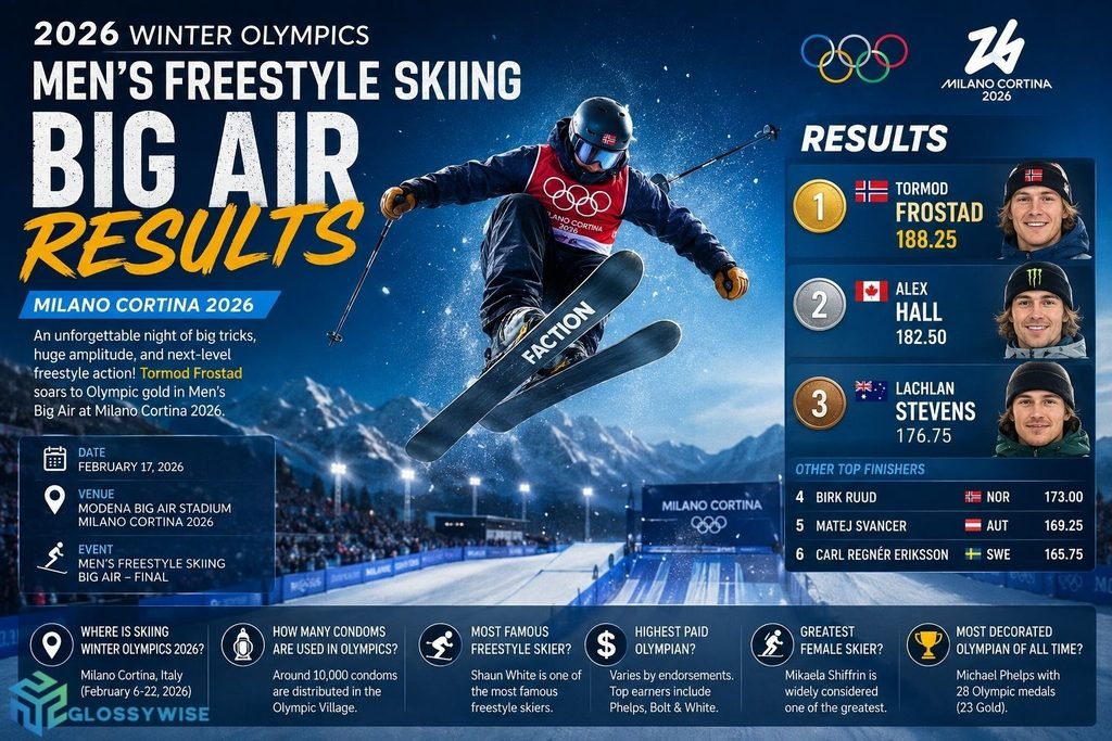 2026 Winter Olympics Men's Freestyle Skiing Big Air Results
