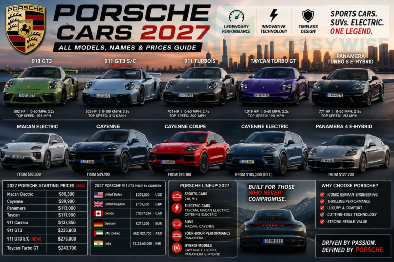 Porsche Cars 2027: All Porsche Models, Names, Prices, 911 GT3, 2026 & 2027 Guide Porsche Cars 2027: All Porsche Models, Names, Prices, 911 GT3, 2026 & 2027 Guide